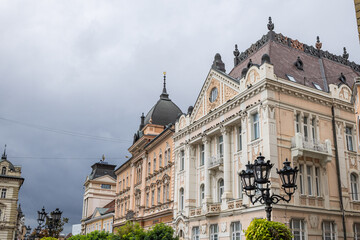 Beautiful old buildings in Novi Sad.