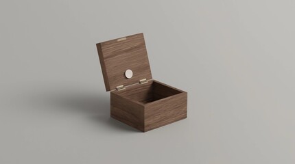 Obraz premium Wooden square boxes with sliding lid 