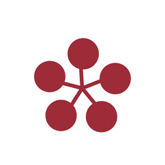 和模様の花のデザイン