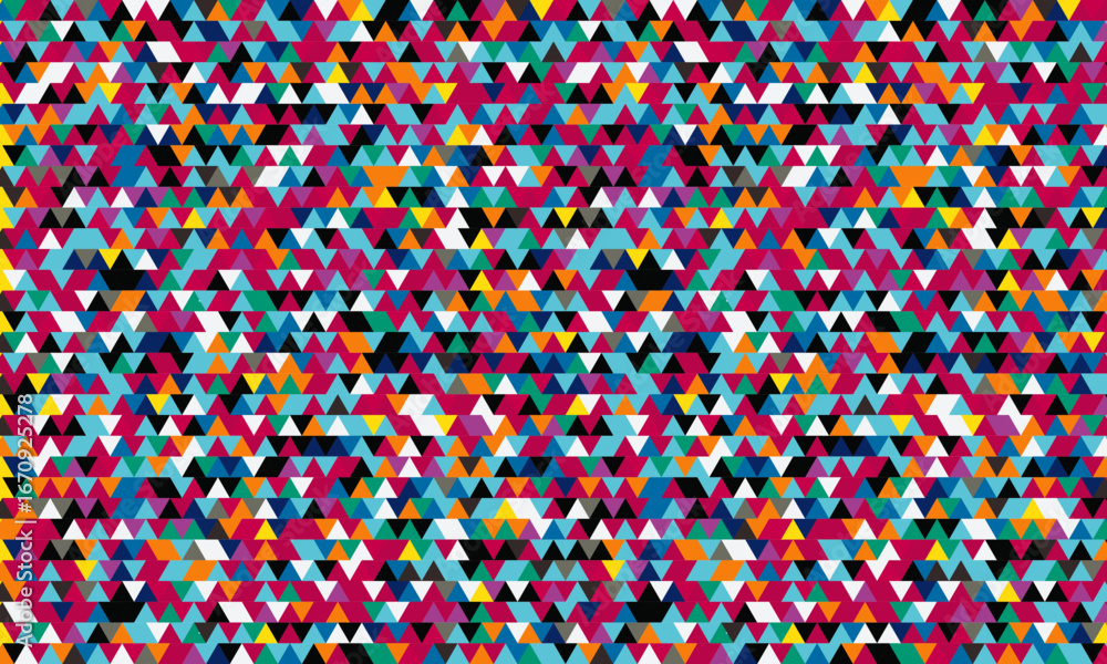 Poster triangle background | multi-color isometric geometric shape template | modern abstract vector illust