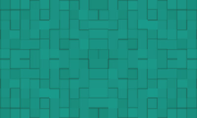 Random shifted cube boxes block creative background  | Random line with teal color combination for banner, presentation, cover, business, corporate