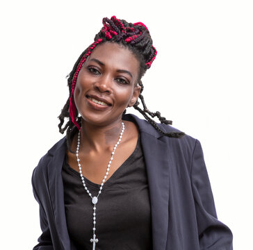 Professional African American Businesswoman Headshot Portrait Executive Corporate Leadership Studio Photo