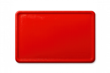 Vintage red wax seal stamping official document, featuring blank space for personalized text, resting on clear isolated background