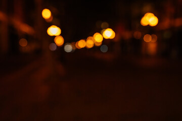 lights in city at night