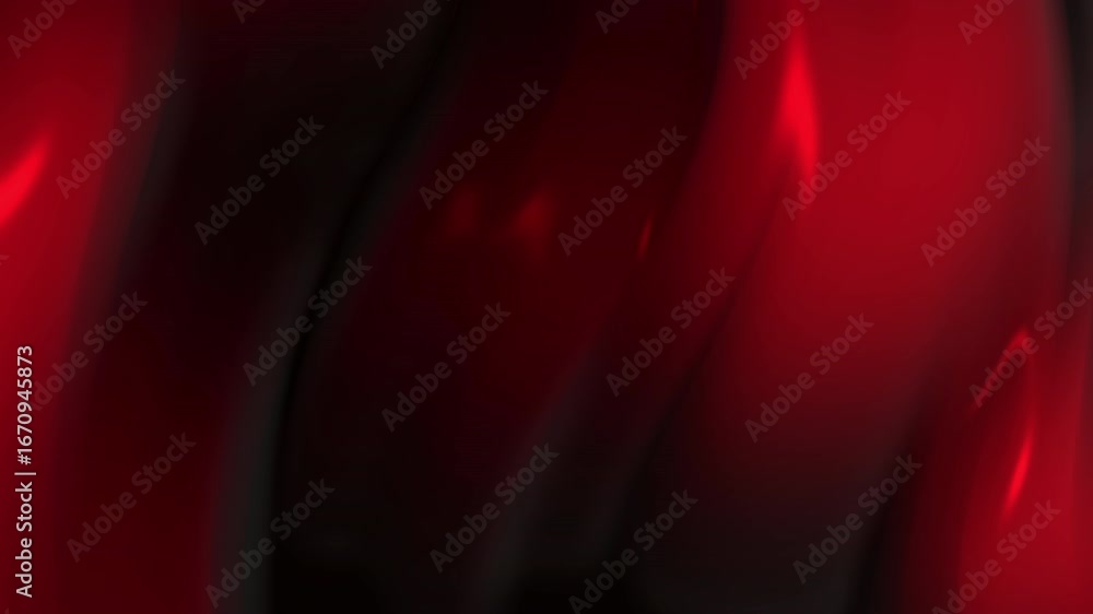 Poster abstract flowing red and black liquid animation. dark background, intense color gradients. motion gr