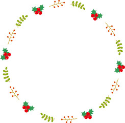 나뭇잎 크리스마스 프레임