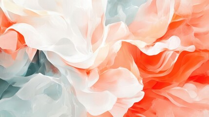 Abstract waves of soft colors blend in a fluid, artistic composition.