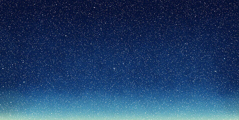 deep blue night sky with stars background