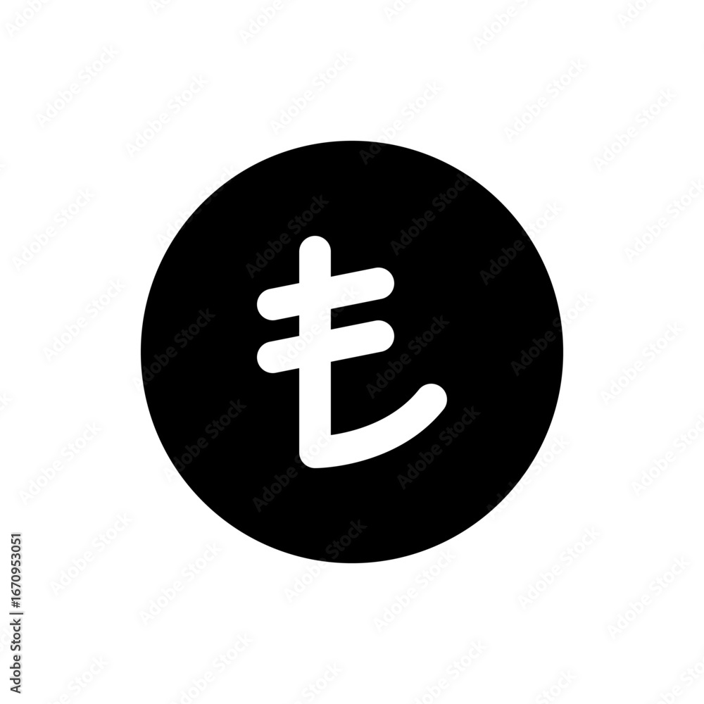 Poster a black square with rounded corners containing a white circle in the center of the overall shape ima