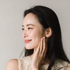 Fototapeta premium Designed with clarity and sophistication, the visual language of premium skincare: clean, hydrated, and naturally beautiful.