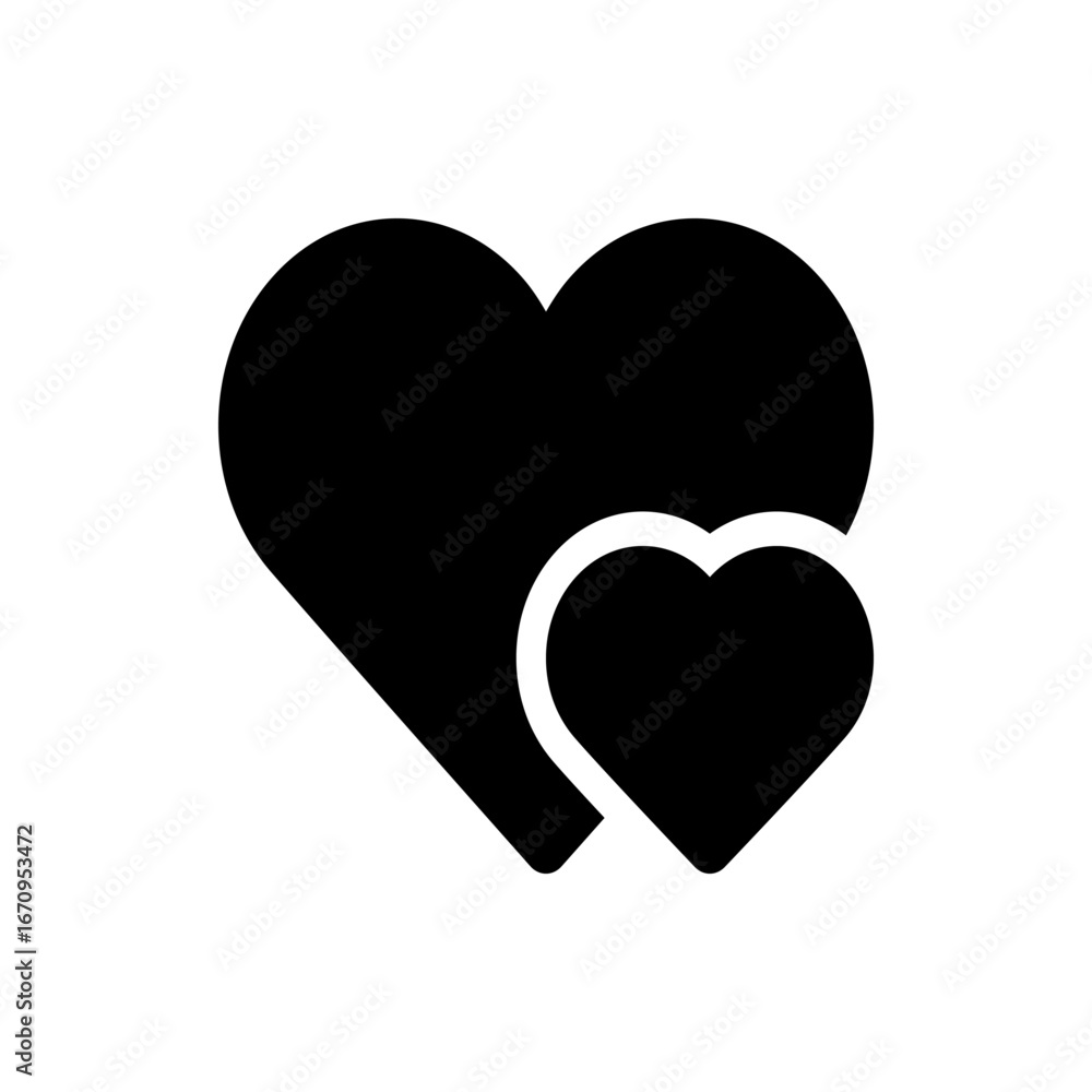 Poster illustration of two black circles with two curved lines above them on a white background design elem