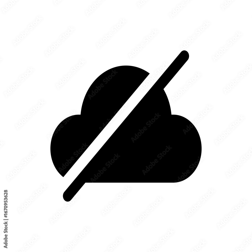 Poster illustration of a black rectangle with rounded corners and a white circle and a small oval shape on 