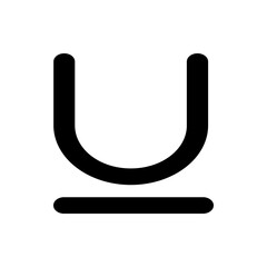 Black circle with a diagonal line through it indicating prohibition or restriction symbol icon image design