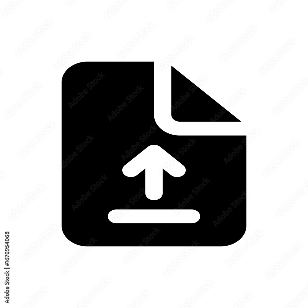 Poster black staircase icon with an arrow pointing upwards to the left indicating progression and achieveme