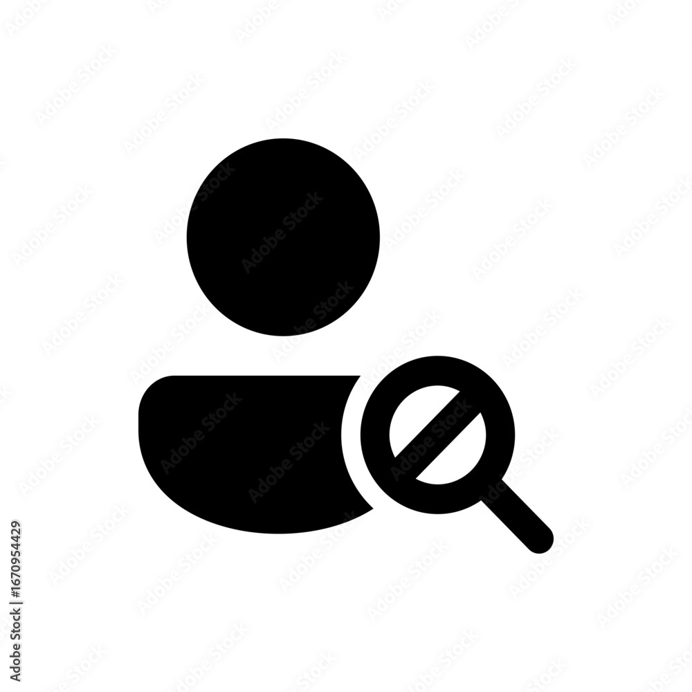 Aufkleber abstract design featuring four black shapes two teardrop like and two u shaped on a white background