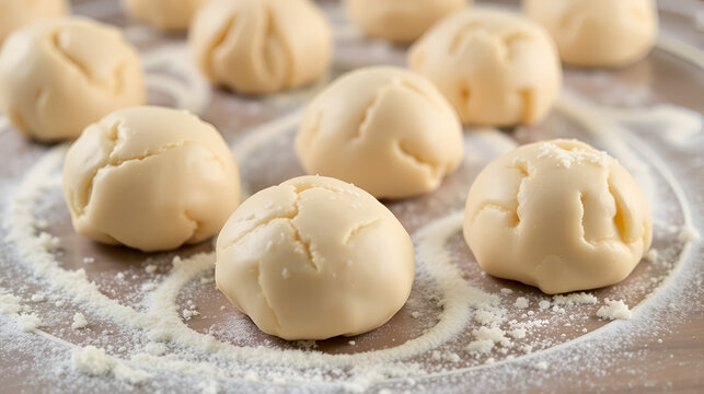 balls of dough - Powered by Adobe