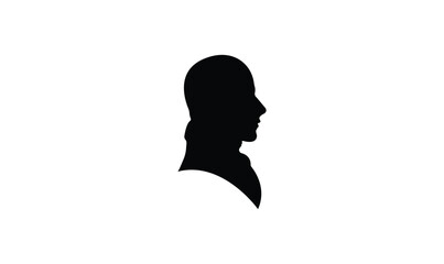 Man Head silhouette vector design