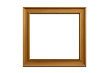 Minimal wooden frame displaying blank interior, ready for personalized artwork insertion