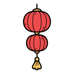 Traditional Red Lantern Hanging for Celebrations