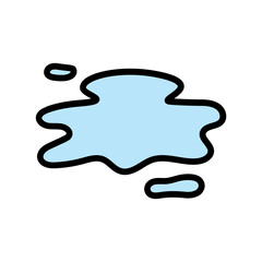 Blue Water Splash with Soft Edges and Vibrant Hue