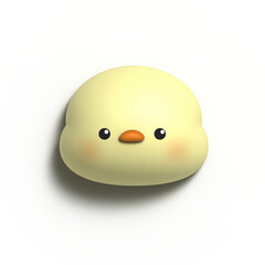 3d Render Chick illustration image
