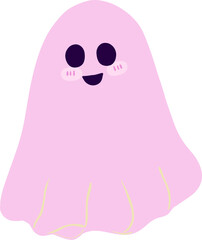 Clipart hand drawn for Halloween decoration, ghost. cute hand drawn design for print, wallpaper, fabric design and deco celebration. Vector file.
