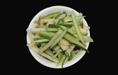 A Detailed Macro Close-up of a Young, Vibrant Green Plant Sprout, Covered in Fresh, Sparkling Water Droplets