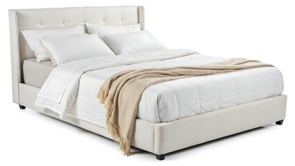 double bed with pillows