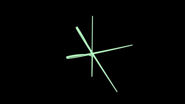 An illustration of a wind turbine symbol on a black background, a vector compass rose for renewable energy direction
