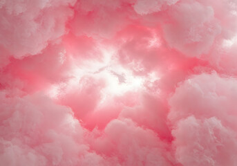 Fototapeta premium Pastel pink cloud background