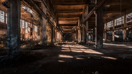 Obraz premium El silencio de la industria olvidada.