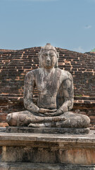 Fototapeta premium Ancient City ruins Decoration Stone Carving in Polonnaruwa 