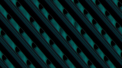 image is a digital abstract artwork with diagonal wave-like patterns, alternating blue and green hues, creating a dynamic, flowing visual effect.