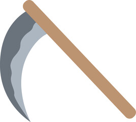 鎌のアイコンのイラスト