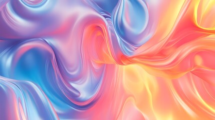 Fototapeta premium Abstract design of flowing, vibrant colors.