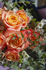 A close-up of rose flower.	