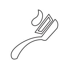 Fototapeta premium Toothbrush Icon Illustration