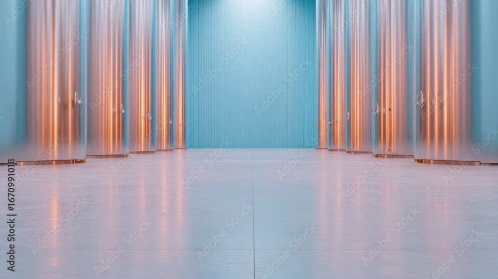 Poster bright space features soft curtains casting warm light, creating