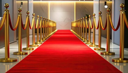 red carpet in a corridor