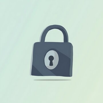 Isolated Padlock Illustration Security Concept