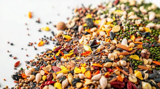 Colorful blend of seasonings for cooking.
