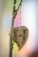 Awareness of equality handwritten message