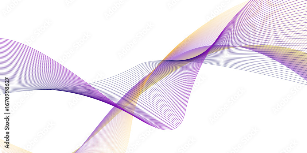 Poster abstract modern dynamic stylish red and yellow decorative pattern wave banner background vector