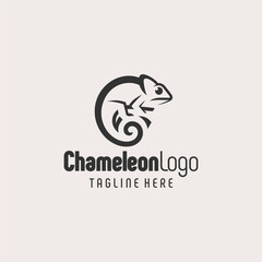 Fototapeta premium Abstract Chameleon Identity Black White