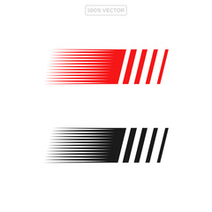 Futuristic Speed Motion Logo Vector Template transparent background