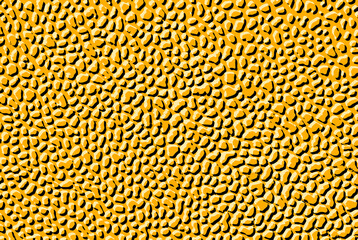 視覚的にエンボス（半立体）風にみえる細かい亀甲柄のオレンジと白黒3色テクスチャー