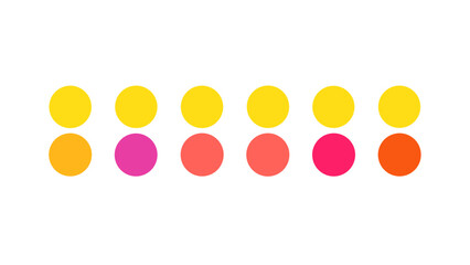 Bright Circles Arranged in Rows yellow orange