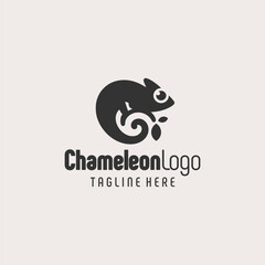 Dynamic Chameleon Symbol Black White