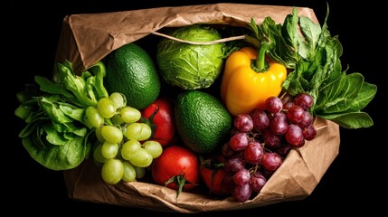 Fresh produce in a brown paper bag (1)