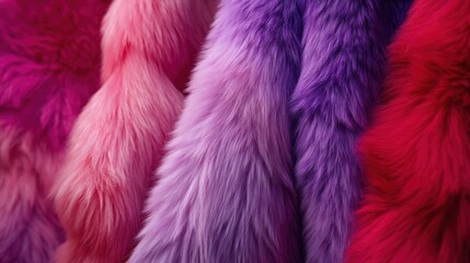 Obraz premium Multicolored faux fur fabric texture